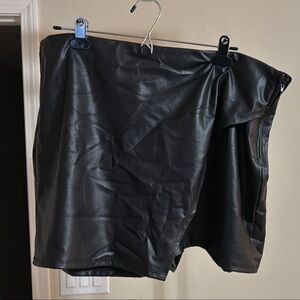 ARULA Faux Leather Skort